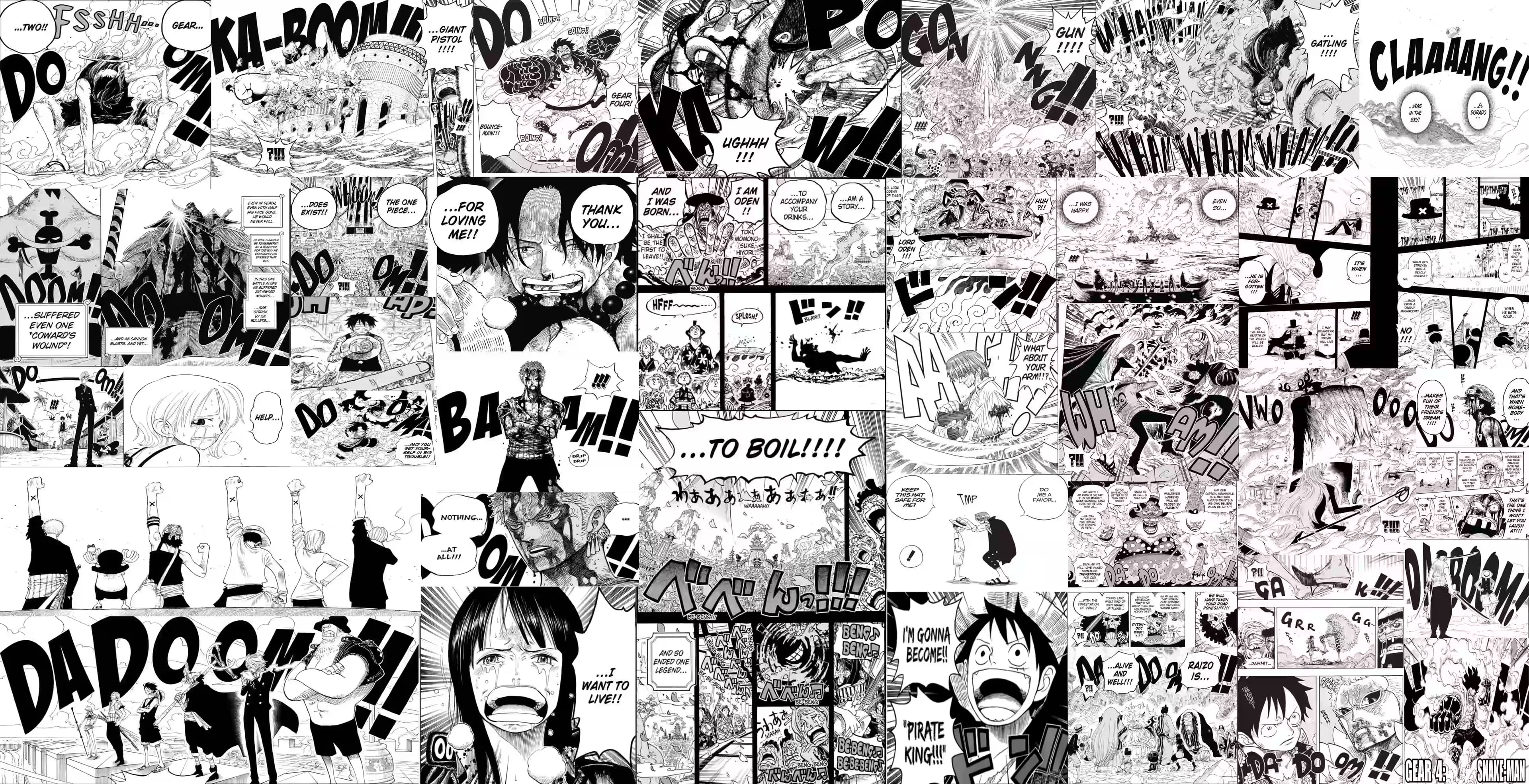 Mapa del Grand Line con barcos piratas — One Piece