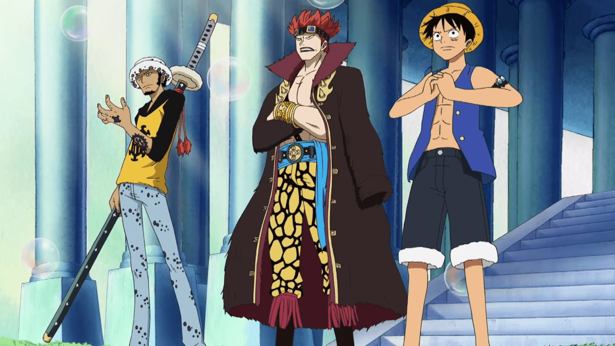 Law, Kid y Luffy