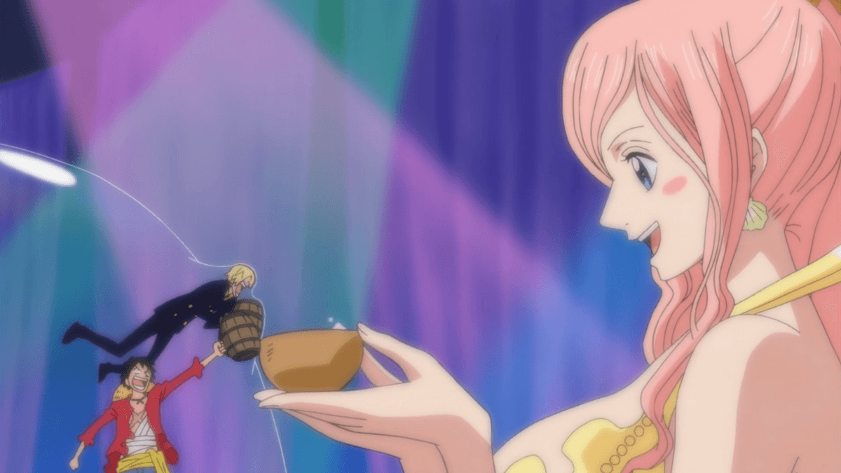 Luffy, Sanji y Shirahoshi