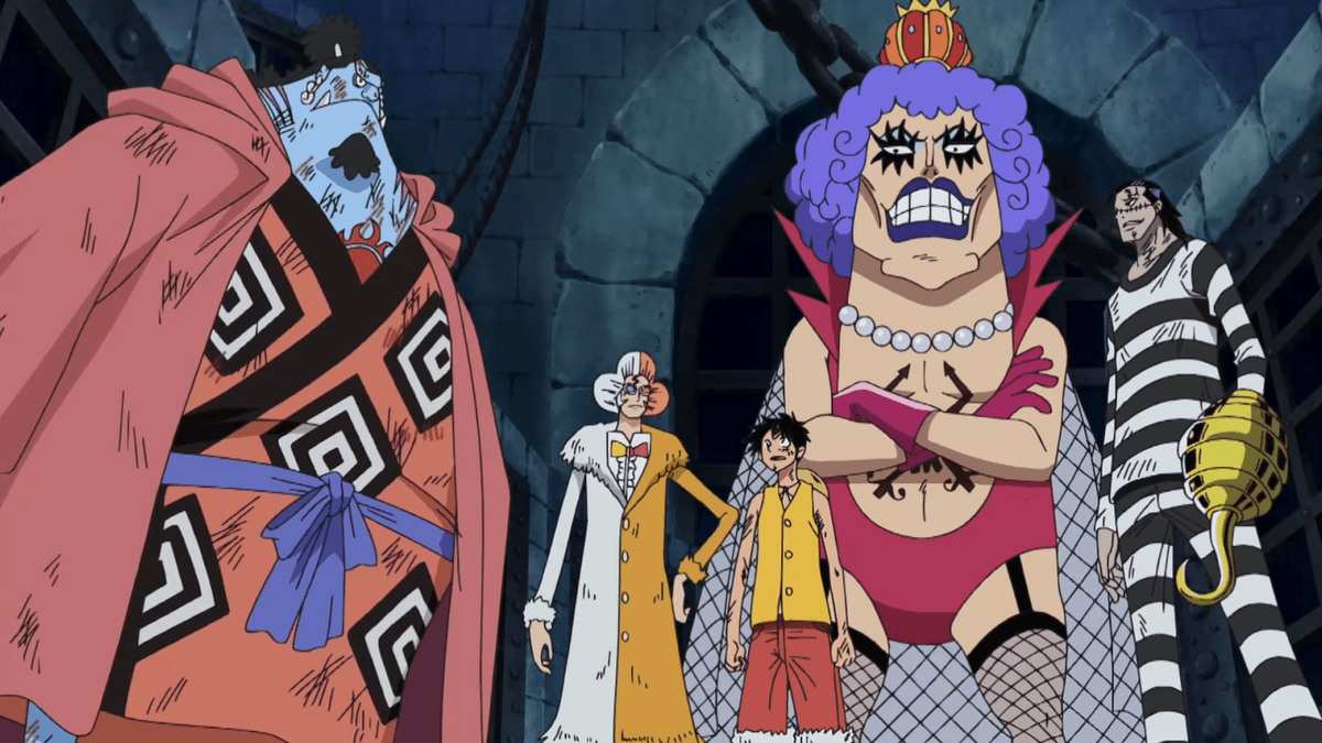 Jinbe, Crocodile y Luffy