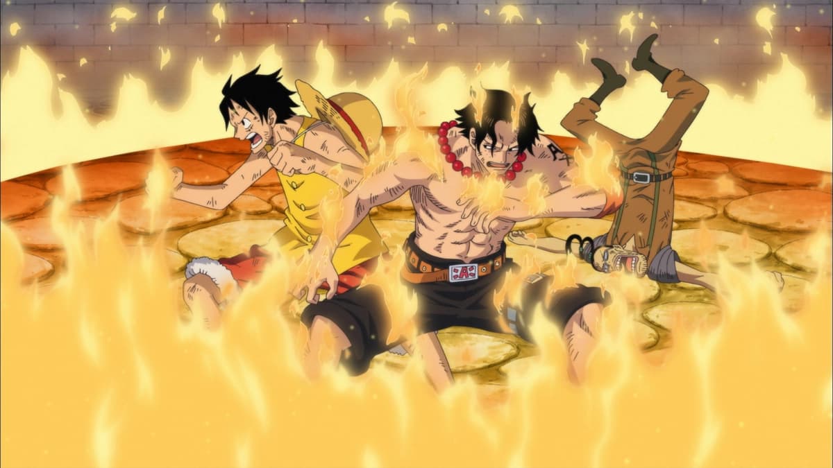 Ace y Luffy