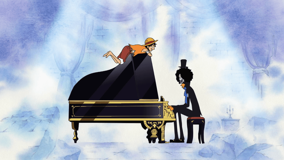 Brook y Luffy